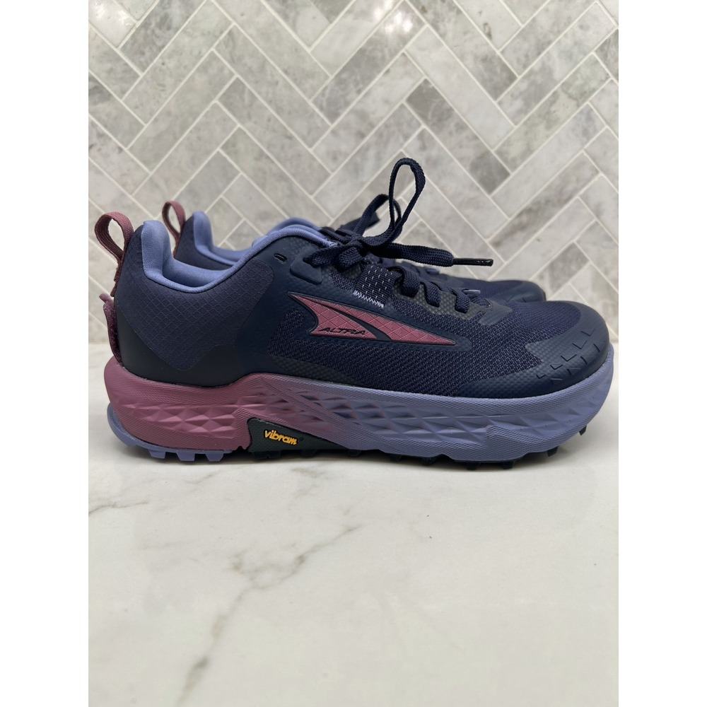 Altra Timp 5 Trail Running Shoes Womens 8 Purple Blue Vibram Sneakers Hiking